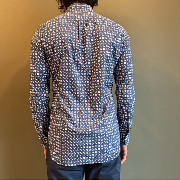 Bonobos Navy Geometric Button Down Shirt - Picture 2 of 4